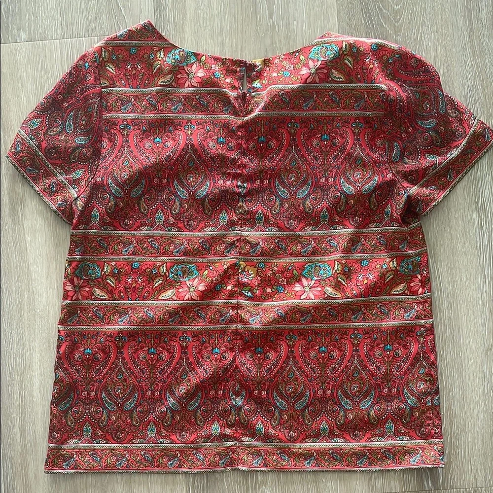 J. Crew Women’s Multicolored Paisley Blouse